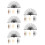 20Pcs Foldable Handheld Bamboo Fans for DIY Crafting and Dance Props 10