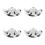 4Pièces Mini Chapeau Cow Print Eva Accessoire DIY 4