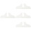 4Pcs Household White Divider Bracket Plastic Screen Base for Office 6