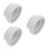 3Pcs White Plastic Swimming Pool Hose Adapter Versatile Pipe Connector 5