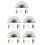 20Pcs Foldable Handheld Bamboo Fans for DIY Crafting and Dance Props 7