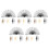 20Pcs Foldable Handheld Bamboo Fans for DIY Crafting and Dance Props 8