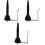 3Pcs Black Flute Wall Holder Durable Iron Saxophone Stand for Storage 4