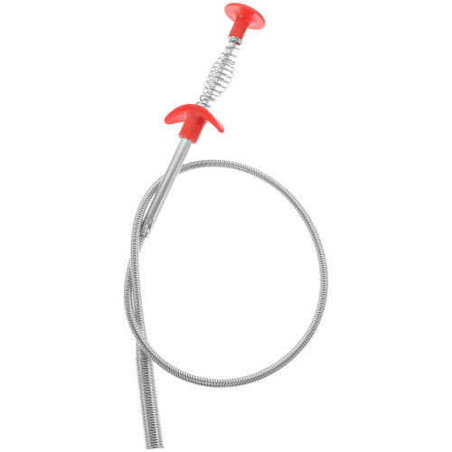 5Pcs Handheld Flexible Grabber Pickup Tool Sink Drain Cleaner Silver
