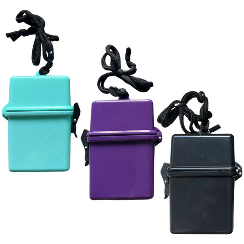 6Pcs Portable Plastic Case Compact Storage Box with Lanyard 2