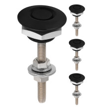 4Pcs Black Aluminum Racing Hood Pin Kit for Car Engine Security Latch