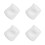 4Pcs Creative White Ceramic Mini Milk Pitchers for Coffee and Sauces 6