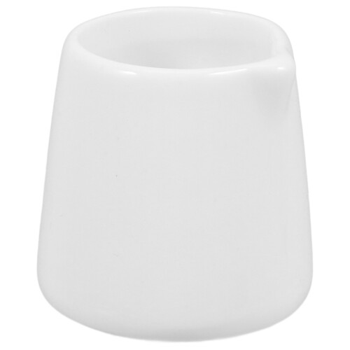 4Pcs Creative White Ceramic Mini Milk Pitchers for Coffee and Sauces 2