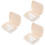 3Sets Light Yellow Retainer Case Durable Ps Storage Box with Lock 8