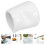 4Pcs Creative White Ceramic Mini Milk Pitchers for Coffee and Sauces 11