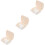3Sets Light Yellow Retainer Case Durable Ps Storage Box with Lock 7