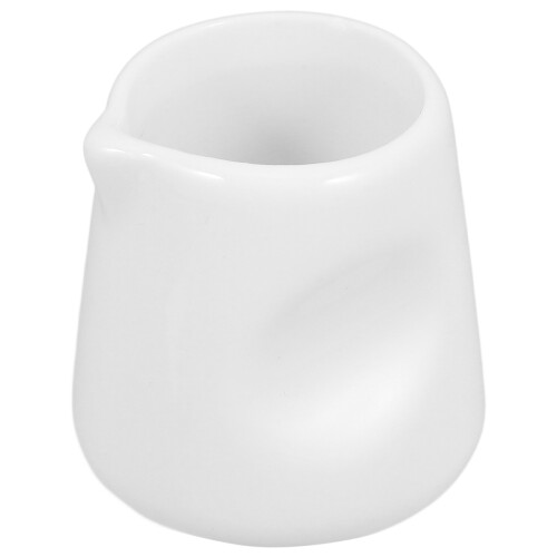 4Pcs Creative White Ceramic Mini Milk Pitchers for Coffee and Sauces 1