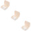 3Sets Light Yellow Retainer Case Durable Ps Storage Box with Lock 11