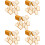 80Pcs Cute Toast Erasers Tpr Durable Drawing Accessories 11