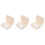 3Sets Light Yellow Retainer Case Durable Ps Storage Box with Lock 6