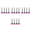 16Pcs Lightweight Plastic Car Vinyl Wrap Squeegee Window Tint Tool 9