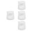 4Pcs Creative White Ceramic Mini Milk Pitchers for Coffee and Sauces 5