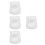 4Pcs Creative White Ceramic Mini Milk Pitchers for Coffee and Sauces 8