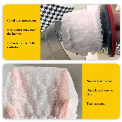 100PCS Disposable Vacuum Cleaner Dust Filter Covers, Mesh Net Dust Collection Protective Covers for Vacuum 2