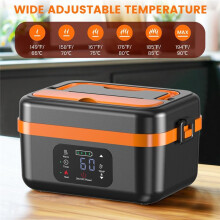 Cordless Electric Lunch Box,Rechargeable Self-Heating Food Warmer with 16000mAh Battery,for Work/Travel/Car/Office US