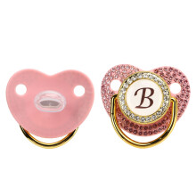 ohbabies Paci Carillon con Strass, Silicone Curvo, 6-18 Mesi