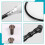 1Set Elbow Hand Piece+Shaft Use for 3mm Electric Grinder Transfer  Part 7