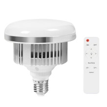 85W LED Photographic Lighting Bulbs E27 Base Lamp with Remote Control Dimmable Daylight Bulb for Photo Studio Softbox