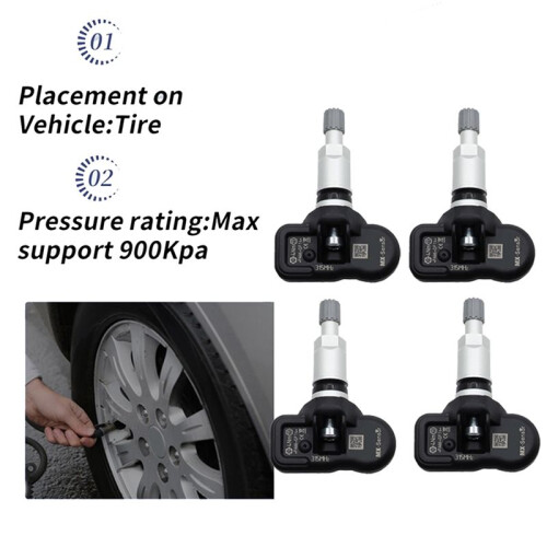 4Pcs Programmable MX Sensor 315MHZ TPMS Tire Pressure Sensor Universal Programmable Autel Tool TS408 TS508 ITS600 2