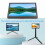 Tela Portátil de 7 Polegadas IPS 1024x600 LCD  Compatível com VGA AV Entrada  Tipo C Entrada de Energia para PC Laptop Câmera TV DVD 7