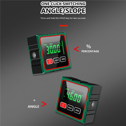 Magnetic Digital Angle Finder with Electronic Laser 360 LCD Electronic Protractor  Inclinometer Measuring Tool 2