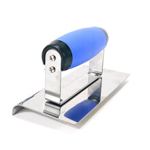 Concrete Hand Edger Groover Concrete Tools Stainless Steel with Soft Grip Plaster Cement Stucco Construction Tool