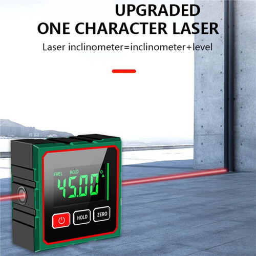 Magnetic Digital Angle Finder with Electronic Laser 360 LCD Electronic Protractor  Inclinometer Measuring Tool 1