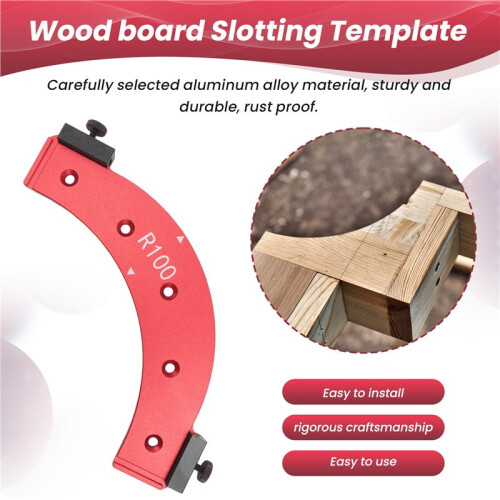 Inner/Outer Corner Large Arc Mold Electric Router Slotting Template Woodworking Curved Angle Chamfering Template Tools A 1