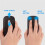 Portable Wireless Curved Touch Mouse Foldable Ultra-Thin Silent Ergonomic Computer Mouse for PC Laptops White 6