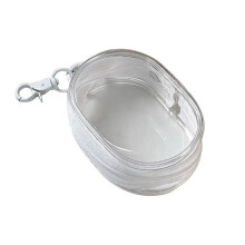 Organizador de Joias Caixa de Armazenamento Transparente Bolsa Caixa Chaveiro Bolsa Armazenamento Caso Engrossar Carteira Bolsa de Boneca Fofa