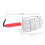 Red Cat Litter Scoop - Removable Handle, 304 SS 2