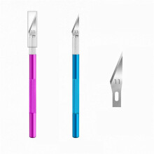 74Pack Hobby Knife Exacto Knife met 4 Hobbymessen en 70 Reservemesjes voor Kunst, Scrapbooking en Sjablonen