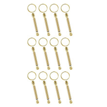 12pcs WoodTurning Keychain Kit Wood Turning Accessories Mandrel Wood Turning Keychain for Woodworking Gift C