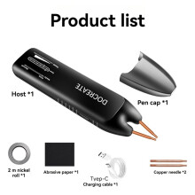 Docreate Portable Spot Handheld LED Display Spot Small 18650 Mobile Lithium Battery Spot Welding Pen