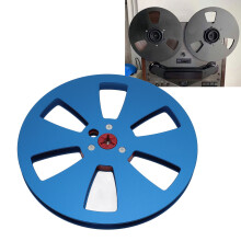 Bobina de cinta de aleación de aluminio de 7 pulgadas para cinta de 1/4 de pulgada, azul, universal