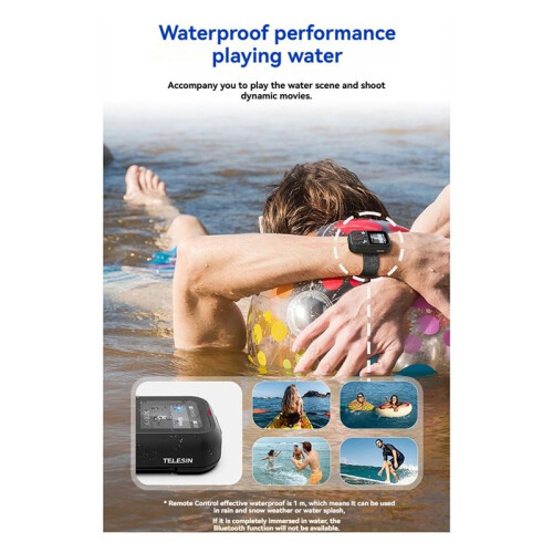 TELESIN T13  Remote for  Hero 13/12/11/10/9/ Max, Action Camera Control with Wrist Strap 2