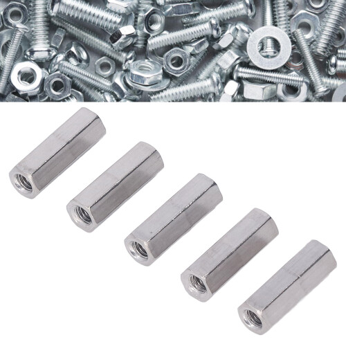 Hex Coupling Nut M6x1 30mm Stainless Steel 304 for Threaded Rod – Rustproof