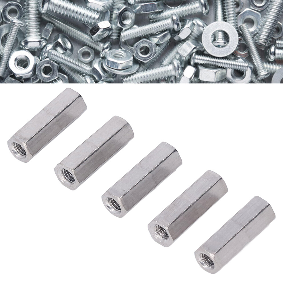 Hex Coupling Nut M6x1 30Mm Stainless Steel 304 For Threaded Rod Â Rustproof 8451371536254