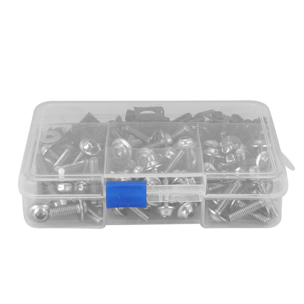 Colored Screws Decoration Corrosion Resistant Bolts, Aluminum Fasteners Motorcycle Fairing Bolt Kit, Decorative Stylish Look Multi Purpose Mounting 9437117454272