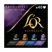 L'OR Espresso Favourites Variety Box Coffee Pods x40 Nespresso* Compatible