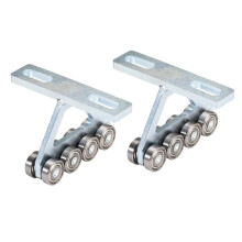 Carrello di Sollevamento da 2 Pezzi per Paranco Elettrico PA200-1000, Gruppo Carrello un 8 Ruote per Canali Unistrut da 1-5/8 Pollici