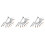 30Pièces Nail Art Argent Points Et Fleurs 5