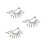 30Pièces Nail Art Argent Points Et Fleurs 8