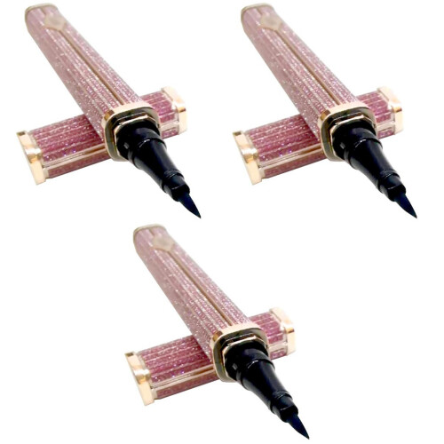 3Pièces Eyeliner Liquide Rose, Compact Et Facile À Transporter 2