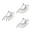 30Pièces Nail Art Argent Points Et Fleurs 7